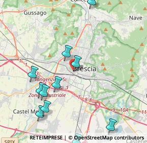 Mappa Via Cassala, 25126 Brescia BS, Italia (5.05083)