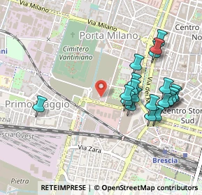Mappa Via Cassala, 25126 Brescia BS, Italia (0.498)