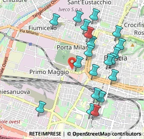 Mappa Via Cassala, 25126 Brescia BS, Italia (1.045)