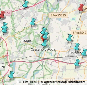 Mappa Via Don Giovanni Minzoni, 20062 Cassano d'Adda MI, Italia (6.455)