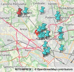 Mappa Via Don Luigi Uboldi, 20021 Bollate MI, Italia (3.6285)