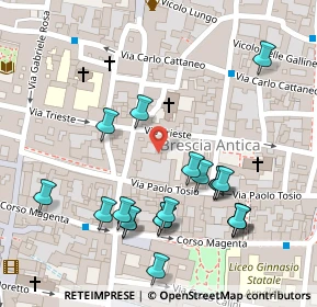 Mappa Via Tosio, 25121 Brescia BS, Italia (0.133)