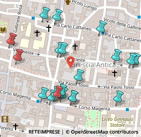 Mappa Via Tosio, 25121 Brescia BS, Italia (0.144)
