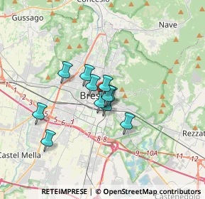 Mappa Via Tosio, 25121 Brescia BS, Italia (2.22364)