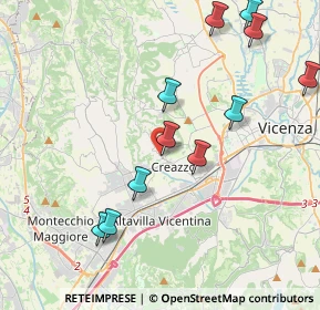Mappa Via S. Ulderico, 36051 Creazzo VI, Italia (4.39818)
