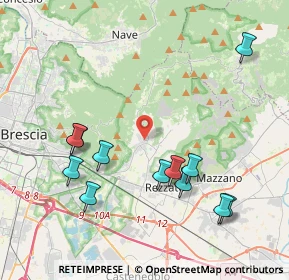 Mappa Via Francesco Carini, 25082 Botticino BS, Italia (4.3625)