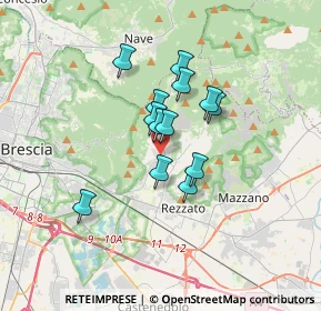 Mappa Via Francesco Carini, 25082 Botticino BS, Italia (2.38154)