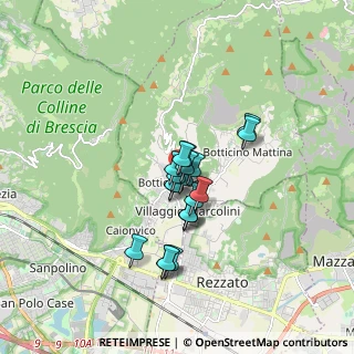 Mappa Via Francesco Carini, 25082 Botticino BS, Italia (1.122)