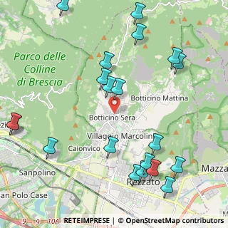 Mappa Via Francesco Carini, 25082 Botticino BS, Italia (2.6155)