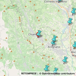 Mappa Via Cima Telegrafo, 36072 Chiampo VI, Italia (7.18667)