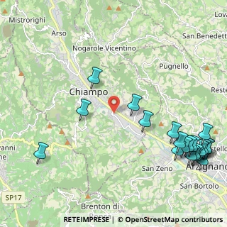 Mappa Via Cima Telegrafo, 36072 Chiampo VI, Italia (2.9425)