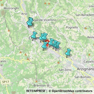 Mappa Via Cima Telegrafo, 36072 Chiampo VI, Italia (1.30636)