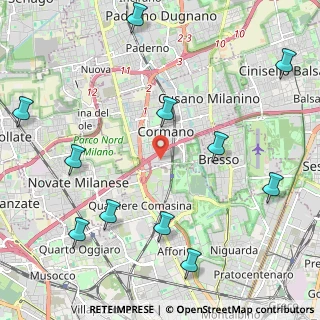 Mappa Via Angelo Bizzozero, 20032 Cormano MI, Italia (2.75636)
