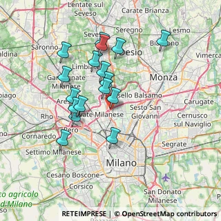 Mappa Via Angelo Bizzozero, 20032 Cormano MI, Italia (6.63294)