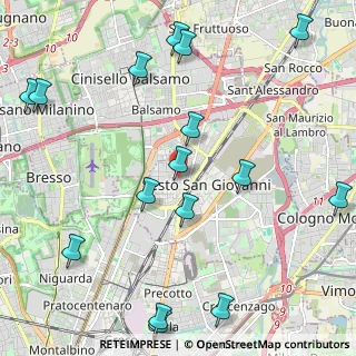 Mappa Via Risorgimento, 20099 Sesto San Giovanni MI, Italia (2.73625)
