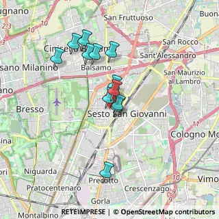 Mappa Via Risorgimento, 20099 Sesto San Giovanni MI, Italia (1.49667)