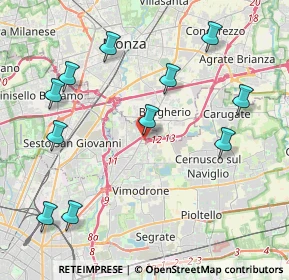 Mappa Via Tolmezzo, 20093 Cologno Monzese MI, Italia (4.69364)