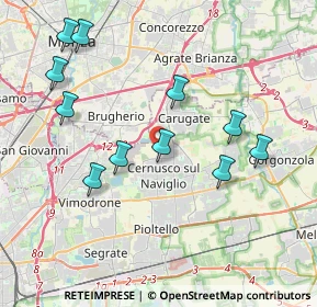 Mappa Via Vittorio Bachelet, 20063 Cernusco sul Naviglio MI, Italia (4.08)