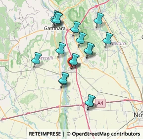 Mappa Via Dante, 28064 Carpignano Sesia NO, Italia (6.59111)