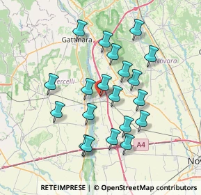 Mappa Via Dante, 28064 Carpignano Sesia NO, Italia (6.638)