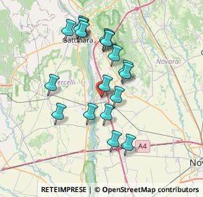 Mappa Via Dante, 28064 Carpignano Sesia NO, Italia (6.73895)