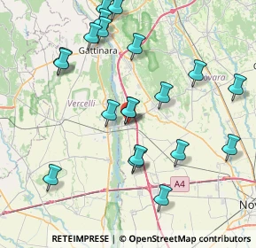 Mappa Via Dante, 28064 Carpignano Sesia NO, Italia (8.5405)