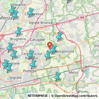 Mappa 20041 Bussero MI, Italia (5.88)