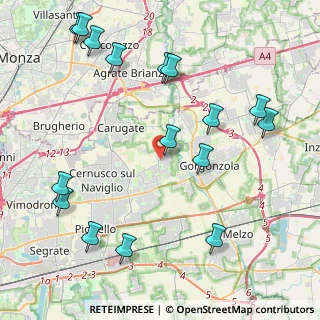 Mappa 20041 Bussero MI, Italia (5.12313)