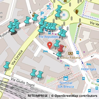 Mappa Piazza della Repubblica, 25122 Brescia BS, Italia (0.06538)