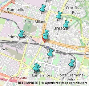 Mappa Piazza della Repubblica, 25122 Brescia BS, Italia (1.07917)