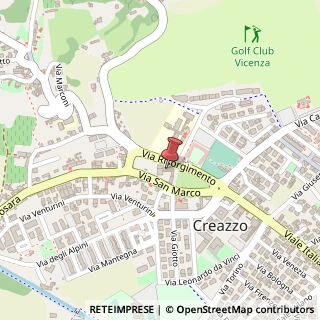 Mappa Via San Marco, 4, 36051 Creazzo, Vicenza (Veneto)