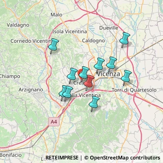 Mappa Viale Risorgimento, 36051 Creazzo VI, Italia (5.57182)