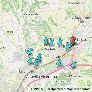 Mappa Viale Risorgimento, 36051 Creazzo VI, Italia (1.93533)