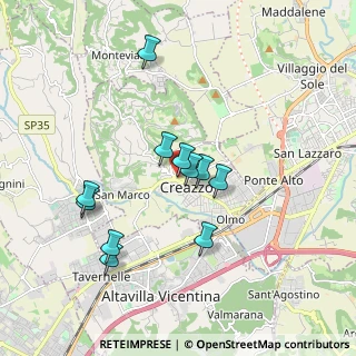 Mappa Viale Risorgimento, 36051 Creazzo VI, Italia (1.61636)