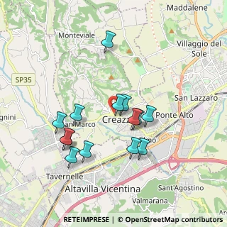 Mappa Viale Risorgimento, 36051 Creazzo VI, Italia (1.66714)