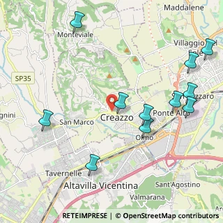 Mappa Viale Risorgimento, 36051 Creazzo VI, Italia (2.48364)