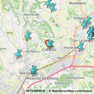Mappa Viale Risorgimento, 36051 Creazzo VI, Italia (3.2115)