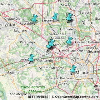 Mappa Via Bersaglio, 20017 Rho MI, Italia (7.34364)