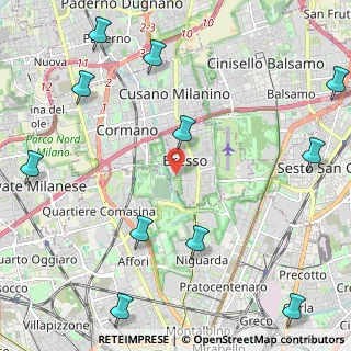 Mappa Via Seveso, 20091 Bresso MI, Italia (3.05455)