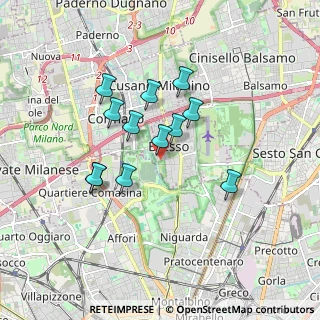 Mappa Via Seveso, 20091 Bresso MI, Italia (1.43333)