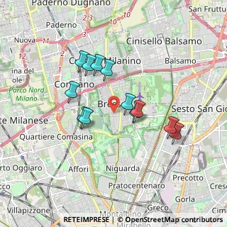 Mappa Vicolo Isetta, 20091 Bresso MI, Italia (1.49333)