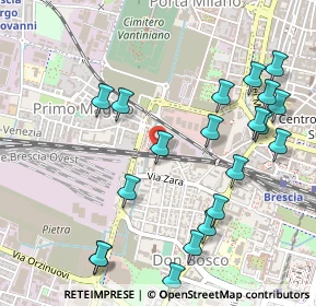 Mappa Via Dalmazia, 25126 Brescia BS, Italia (0.585)