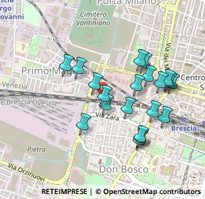 Mappa Via Dalmazia, 25126 Brescia BS, Italia (0.4245)