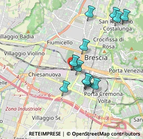 Mappa Via Dalmazia, 25126 Brescia BS, Italia (1.66308)