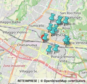 Mappa Via Dalmazia, 25126 Brescia BS, Italia (1.4525)