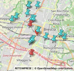 Mappa Via Dalmazia, 25126 Brescia BS, Italia (1.92944)