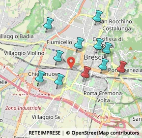 Mappa Via Dalmazia, 25126 Brescia BS, Italia (1.72636)