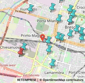 Mappa Via Dalmazia, 25126 Brescia BS, Italia (1.2635)
