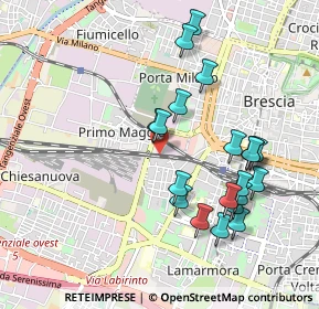 Mappa Via Dalmazia, 25126 Brescia BS, Italia (0.965)
