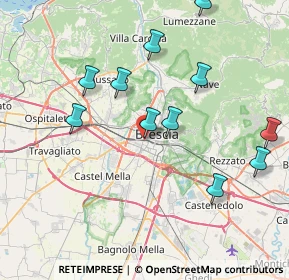 Mappa Via Dalmazia, 25126 Brescia BS, Italia (8.09727)